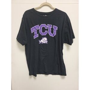 Old Varsity Brand TCU‎ Horned Frogs T-Shirt Black XL Texas Christian University